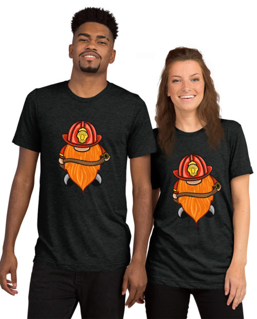 Firefighter Gnome short sleeve t-shirt